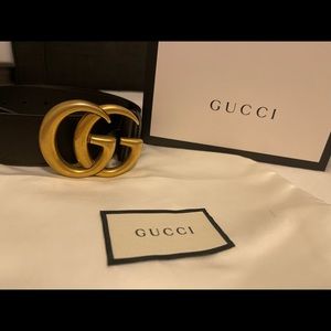 Authentic black gucci belt!